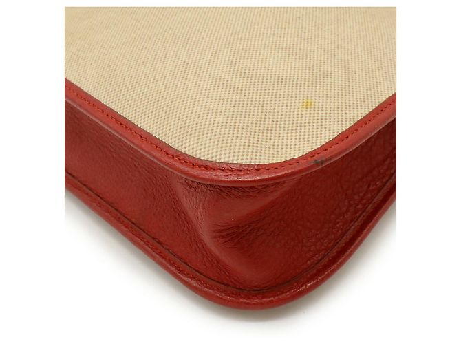 Borsa a Spalla Vespa PM Hermès Beige Rosso Marrone - vista 3