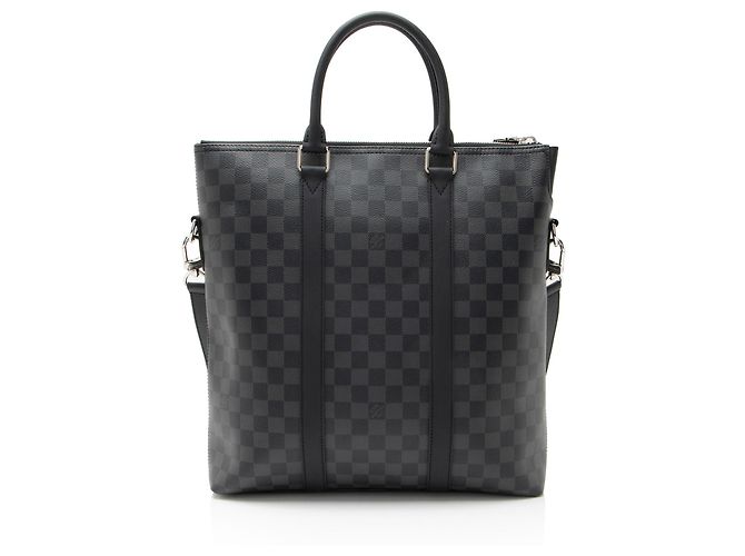 Borsa Anton Damier Graphite Louis Vuitton Nero - vista 2