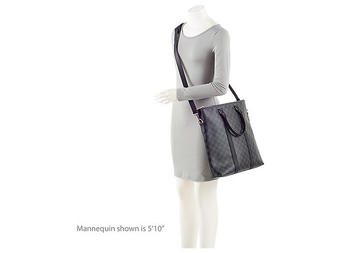 Borsa Anton Damier Graphite Louis Vuitton Nero - vista 4