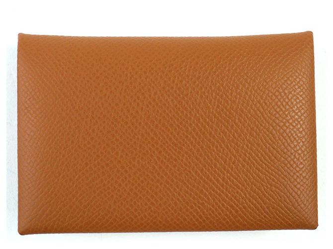 Hermès Bearn Epsom Trifold Wallet Golden Metallic - view 3