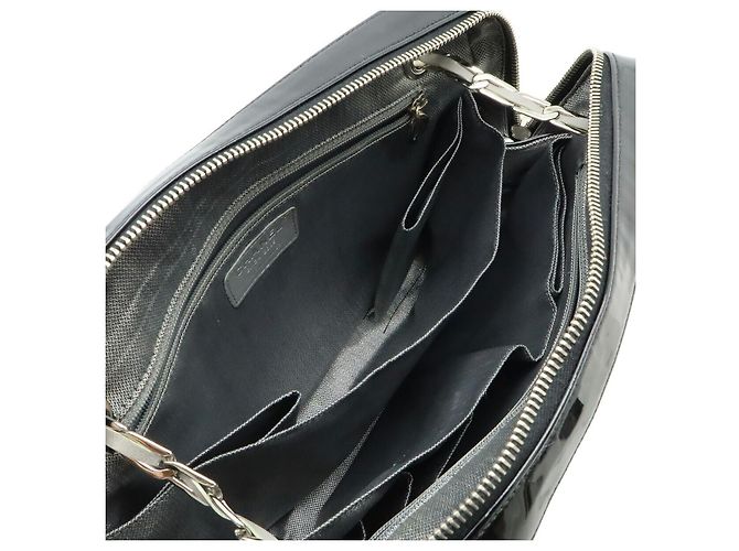 Chanel Leder Schultertasche mit Kette Schwarz - Ansicht 7