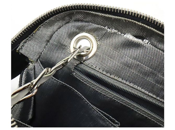 Chanel Leder Schultertasche mit Kette Schwarz - Ansicht 8