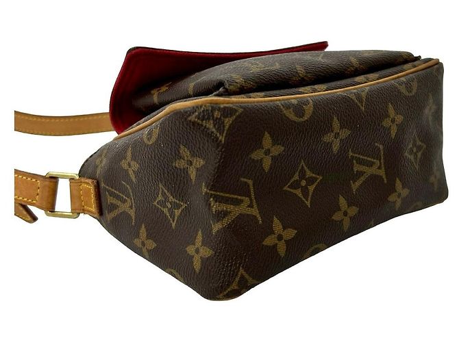Borsa a spalla in pelle Monogram Vivasite PM di Louis Vuitton Marrone - vista 8