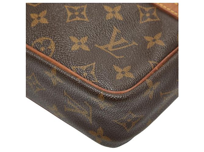 Borsa Clutch Monogram Louis Vuitton Metallico Bronzo - vista 5