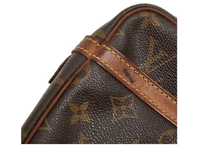 Borsa Clutch Monogram Louis Vuitton Metallico Bronzo - vista 8