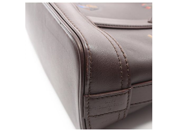 Sac à main en cuir Alma 25 de Louis Vuitton Marron - vue 2