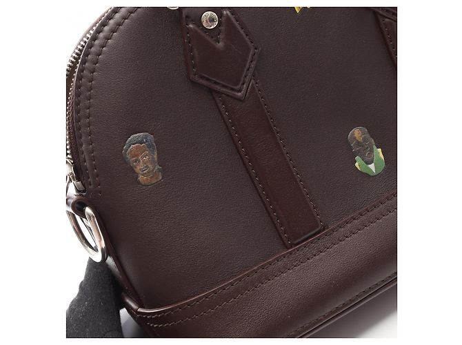 Sac à main en cuir Alma 25 de Louis Vuitton Marron - vue 9