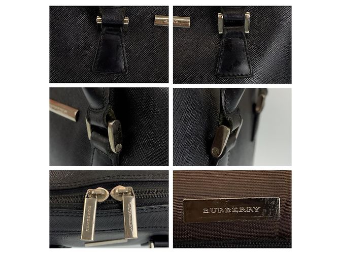 Burberry Lederhandtasche Tote Schwarz - Ansicht 4