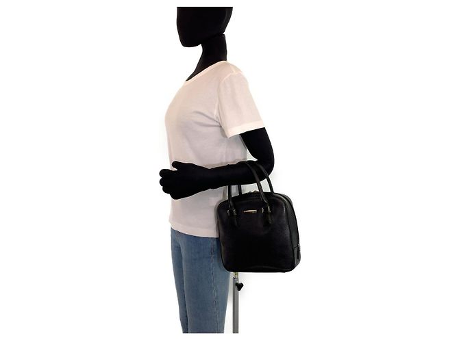 Burberry Lederhandtasche Tote Schwarz - Ansicht 5