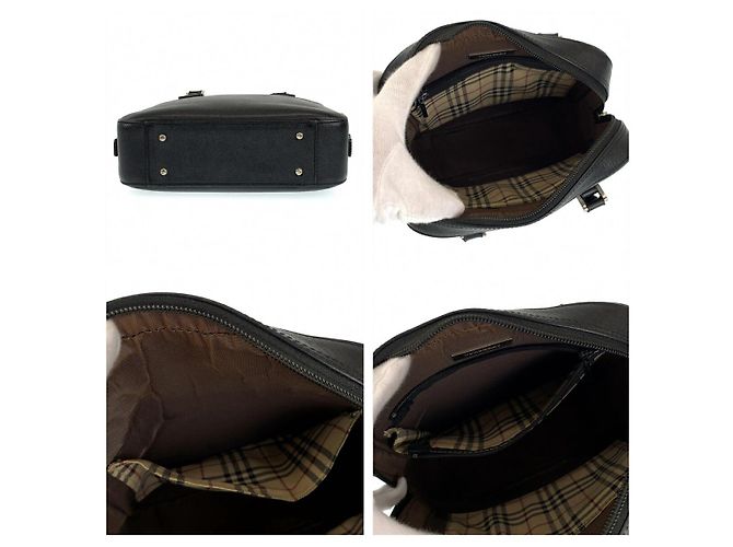 Burberry Lederhandtasche Tote Schwarz - Ansicht 7