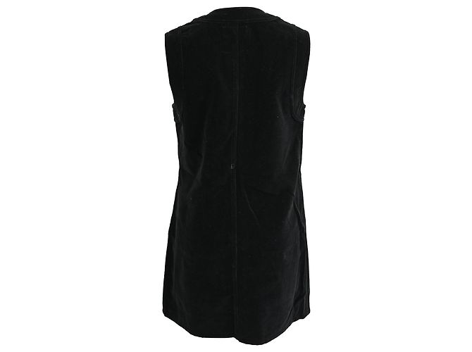 Céline Abito Mini Bottone Celine in Velluto Nero - vista 3