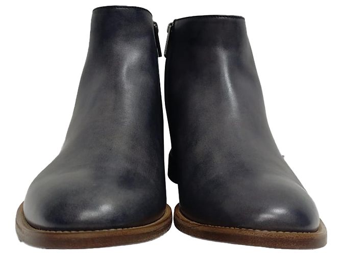 Stivaletti con zip a punta arrotondata Tod's in pelle nera Nero - vista 2