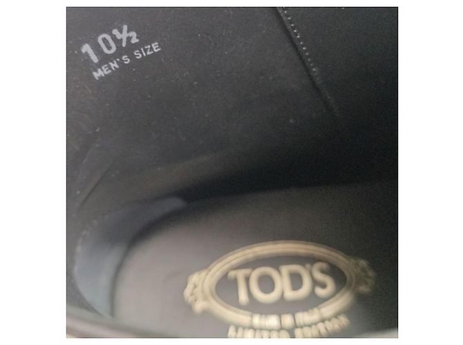 Stivaletti con zip a punta arrotondata Tod's in pelle nera Nero - vista 7