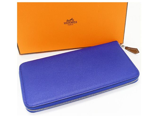 Portafoglio Lungo Azap Hermès Blu Reale - vista 2
