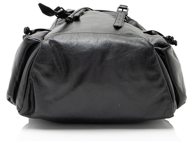 Gucci Leder Double G Rucksack Schwarz - Ansicht 4