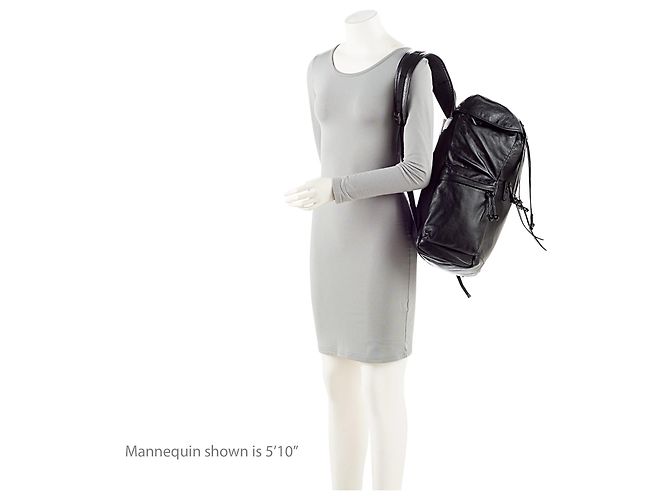 Gucci Leder Double G Rucksack Schwarz - Ansicht 5