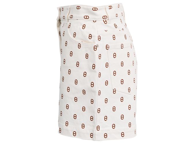 Pantalones cortos Chaine d'Ancre de Hermès en algodón blanco - vista 2
