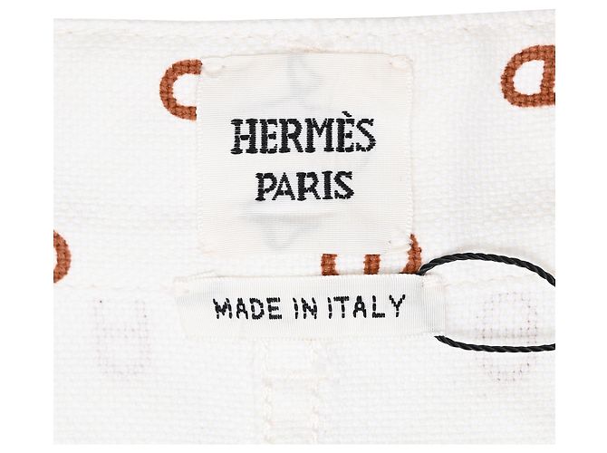 Pantalones cortos Chaine d'Ancre de Hermès en algodón blanco - vista 4
