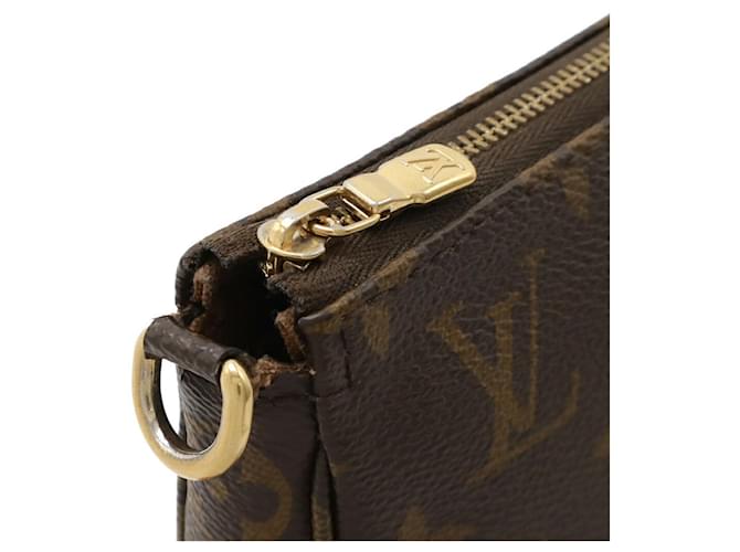 Pochette Accessoire Monograma Louis Vuitton Castaño - vista 4