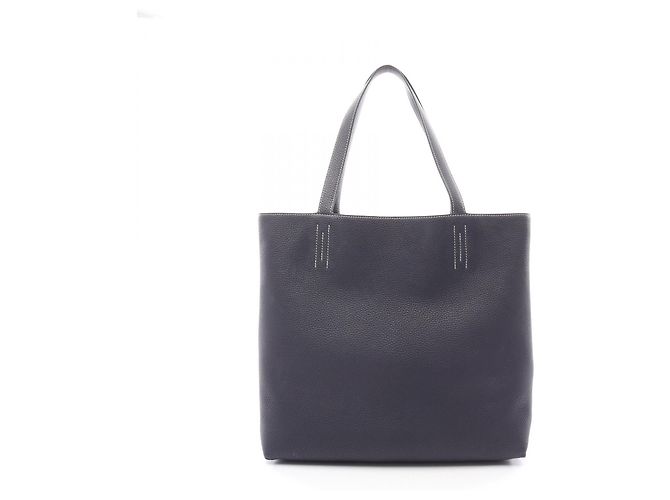 Hermès Double Sens 45 Tote Bag Navy Schwarz - Ansicht 4