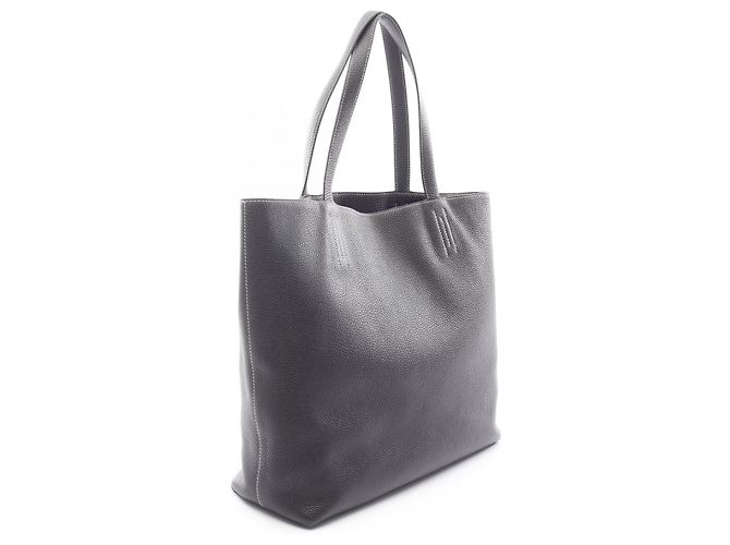 Hermès Double Sens 45 Tote Bag Navy Schwarz - Ansicht 7