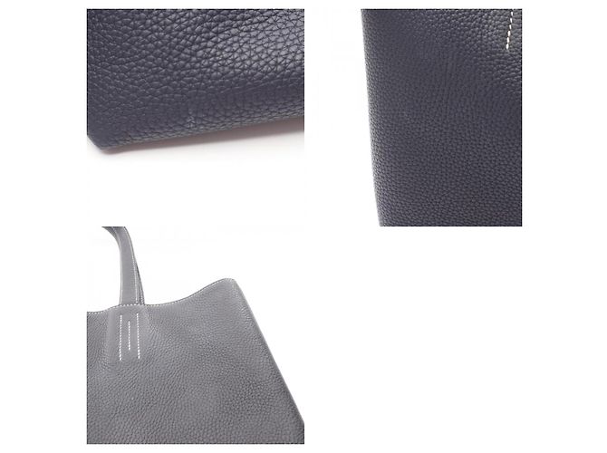 Hermès Double Sens 45 Tote Bag Navy Schwarz - Ansicht 8