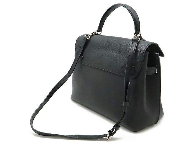Borsa in pelle Louis Vuitton Lockme Ever MM 2 in 1 Nero - vista 2