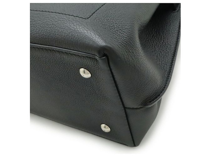 Borsa in pelle Louis Vuitton Lockme Ever MM 2 in 1 Nero - vista 3