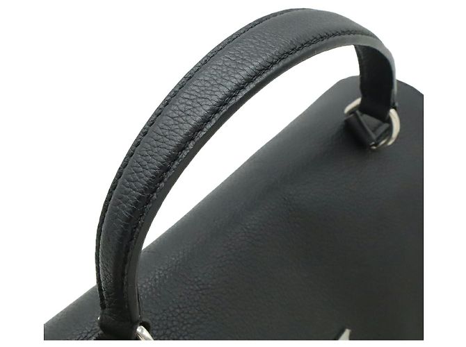 Borsa in pelle Louis Vuitton Lockme Ever MM 2 in 1 Nero - vista 4