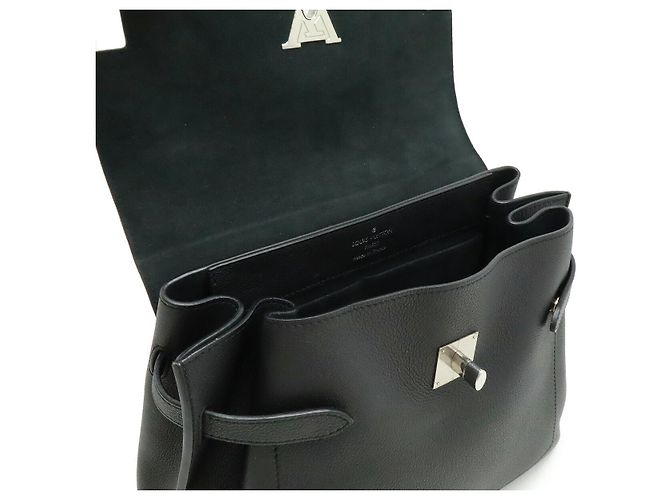 Borsa in pelle Louis Vuitton Lockme Ever MM 2 in 1 Nero - vista 5