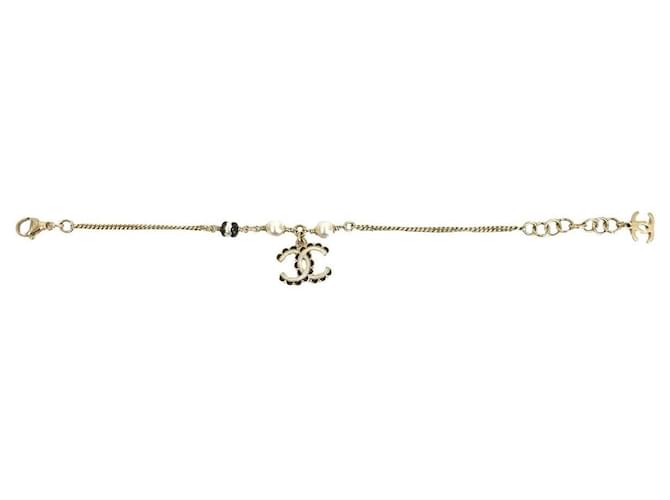 Timeless Bracciale in perle Chanel Coco Mark Argento Metallico - vista 6