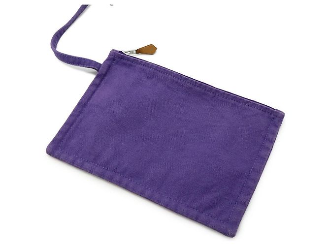 Hermès Cannes MM Canvas Tote Bag Lila - Ansicht 8