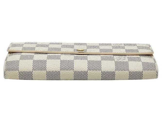 Portafoglio Lungo Sarah Damier Azur di Louis Vuitton Bianco - vista 3