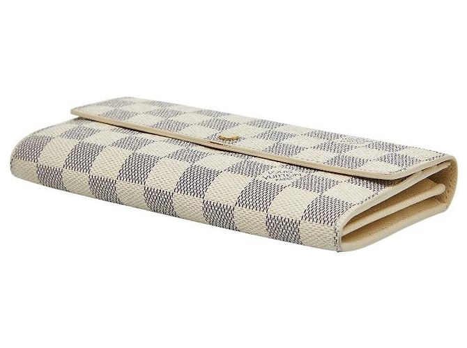 Portafoglio Lungo Sarah Damier Azur di Louis Vuitton Bianco - vista 4