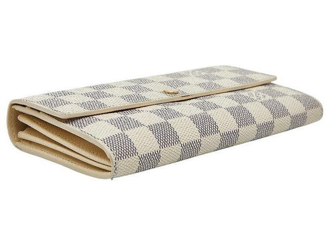 Portafoglio Lungo Sarah Damier Azur di Louis Vuitton Bianco - vista 5