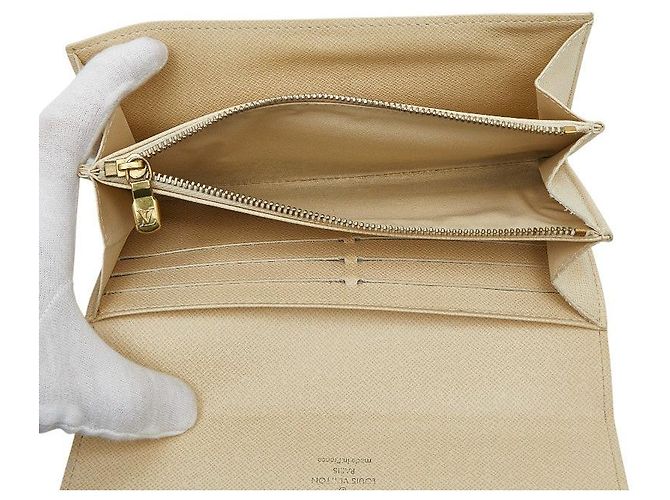 Portafoglio Lungo Sarah Damier Azur di Louis Vuitton Bianco - vista 8