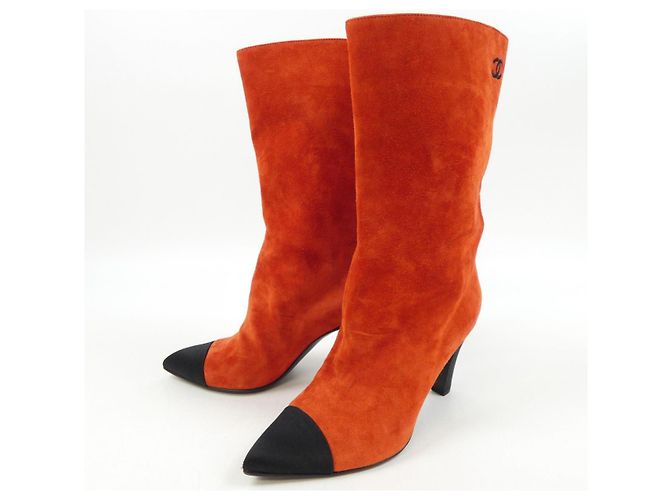 Timeless Samtstiefel aus Kalbsleder Chanel G33119Y51214 Rot - Ansicht 3