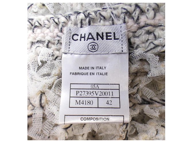 Chaleco de mezcla de cachemira Chanel P27395V20011 05A Rosa Beige - vista 4