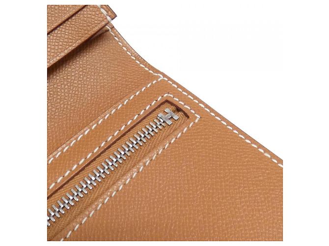 Cartera Larga Madame Soufflet Béarn de Hermès Dorado - vista 4