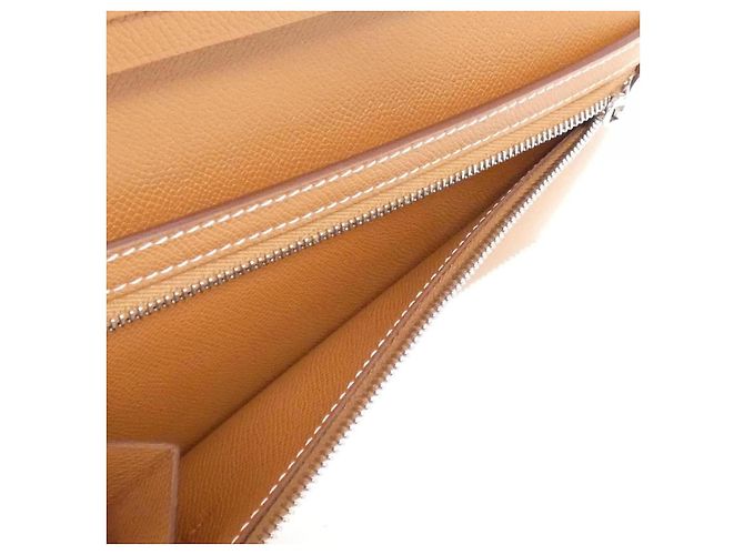 Cartera Larga Madame Soufflet Béarn de Hermès Dorado - vista 5