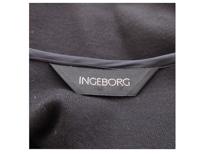 Autre Marque Ingeborg Kurzarmkleid Schwarz - Ansicht 6