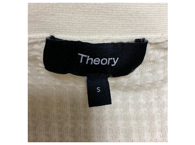 Cárdigan de algodón con borde de encaje BRISTOL de Theory Blanco - vista 5