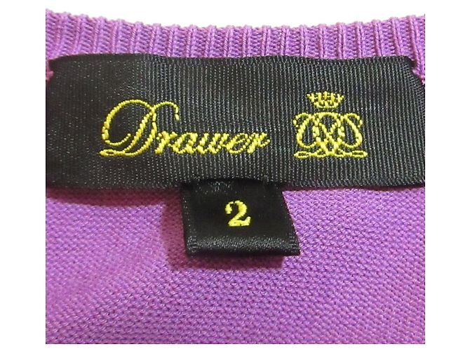 Autre Marque 18G Tenjiku Strickpullover Drawer Lila - Ansicht 7