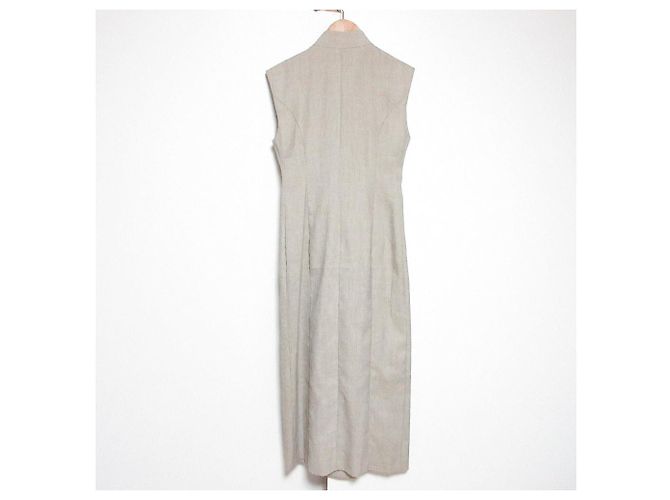 Autre Marque Vestido Ajustado con Botones Snidel Beige - vista 2
