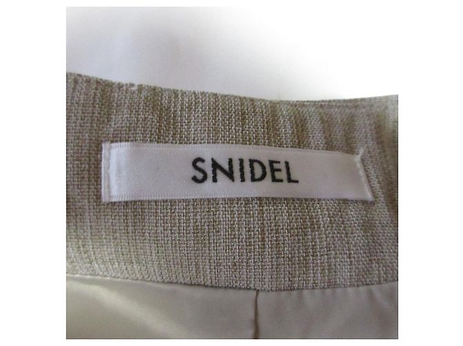 Autre Marque Vestido Ajustado con Botones Snidel Beige - vista 6
