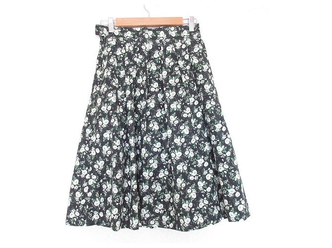 Autre Marque Falda con estampado de flores Lois CRAYON Verde - vista 2