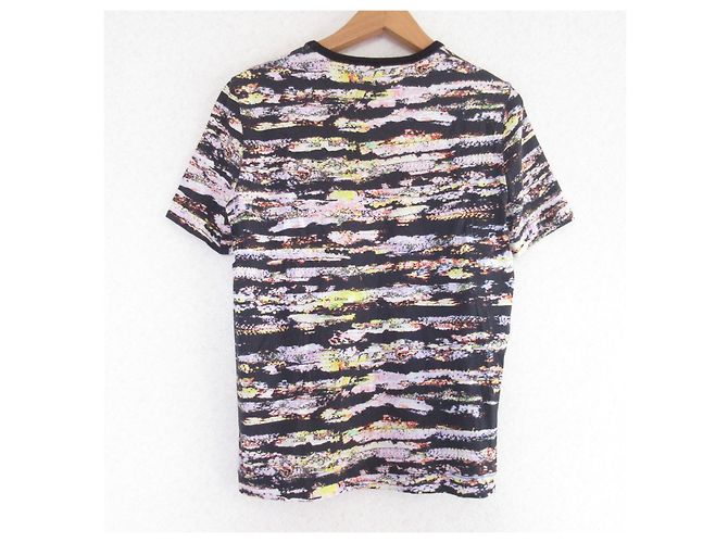 Autre Marque Camiseta de algodón estampada Cedric Charlier Negro Rosa Amarillo - vista 2