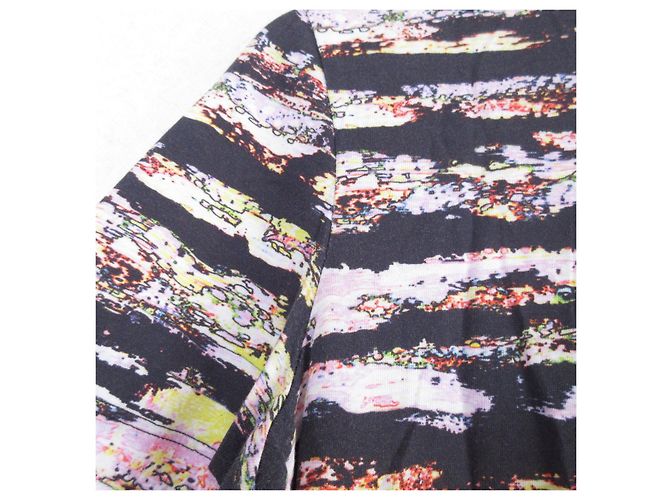 Autre Marque Camiseta de algodón estampada Cedric Charlier Negro Rosa Amarillo - vista 4
