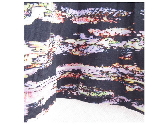 Autre Marque Camiseta de algodón estampada Cedric Charlier Negro Rosa Amarillo - vista 6