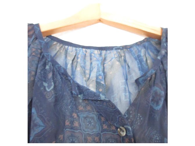 Autre Marque Abito Lungo con Etichetta Verde Rilassante Blu - vista 3